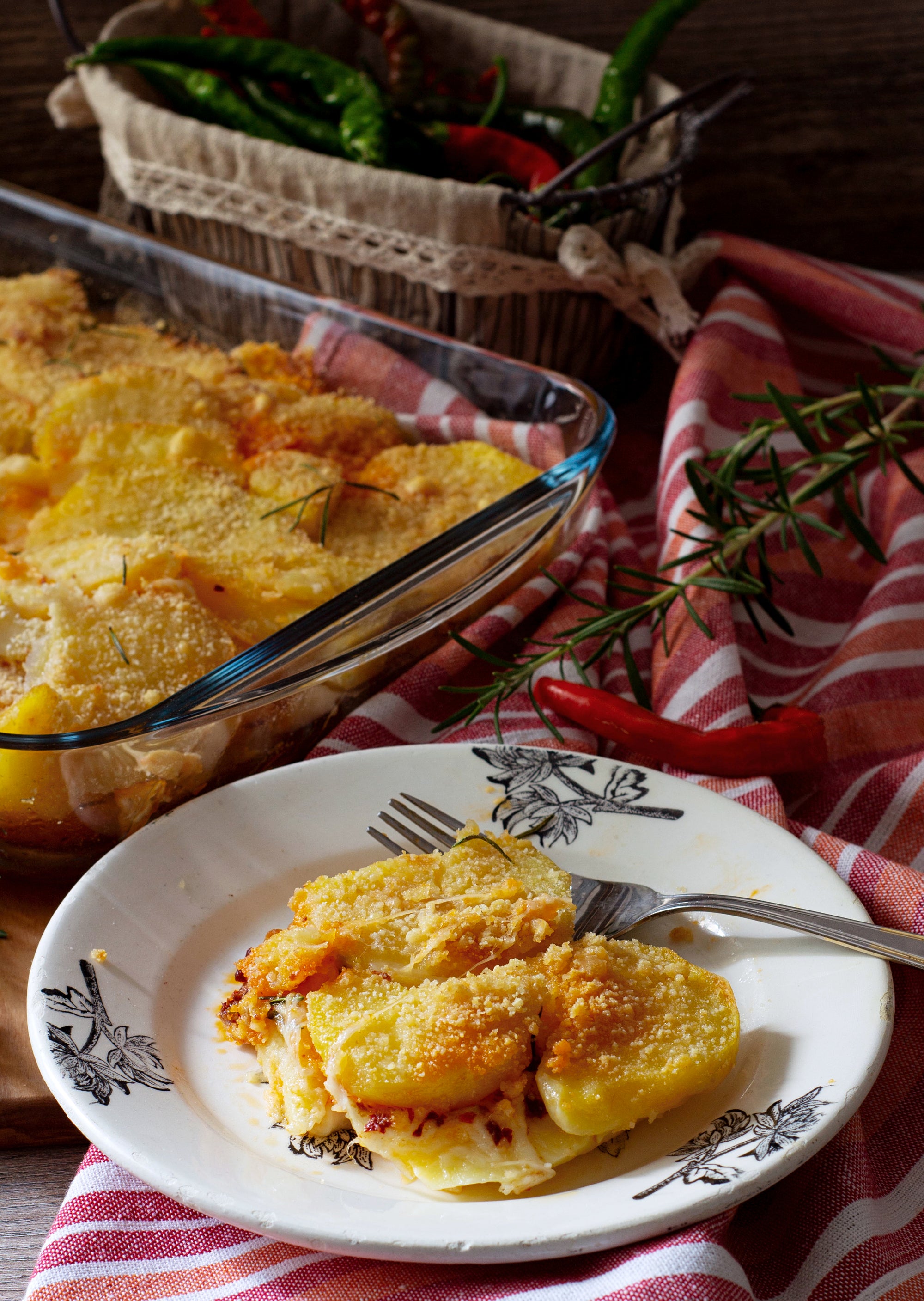 TORTINO DI PATATE CON FORMAGGIO E NDUJA