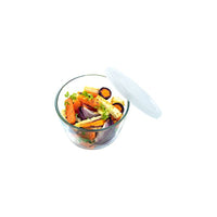 Cook & Freeze contenitore tondo in vetro extra resistente con coperchio in plastica 12cm