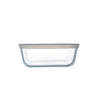 Cook & Freeze contenitore quadrato in vetro extra resistente con coperchio in plastica 15x15cm