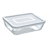 Cook & Freeze contenitore rettangolare in vetro extra resistente con coperchio in plastica 22x17cm