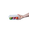 Cook & Freeze contenitore rettangolare in vetro extra resistente con coperchio in plastica 27x22cm