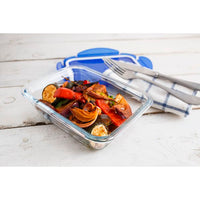 Cook & Go Recipiente rettangolare in vetro con coperchio ermetico 30x23x9cm