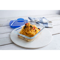 Cook & Go Recipiente rettangolare in vetro con coperchio ermetico 30x23x9cm